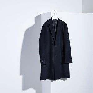 Uniqlo Men’s Wool Cashmere Chesterfield Coat